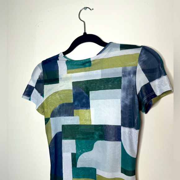 Revolve Women’s Mini Tee Top Green Teal Size Small - Picture 5 of 5